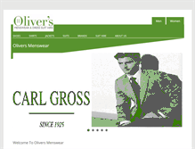 Tablet Screenshot of olivers-menswear.com